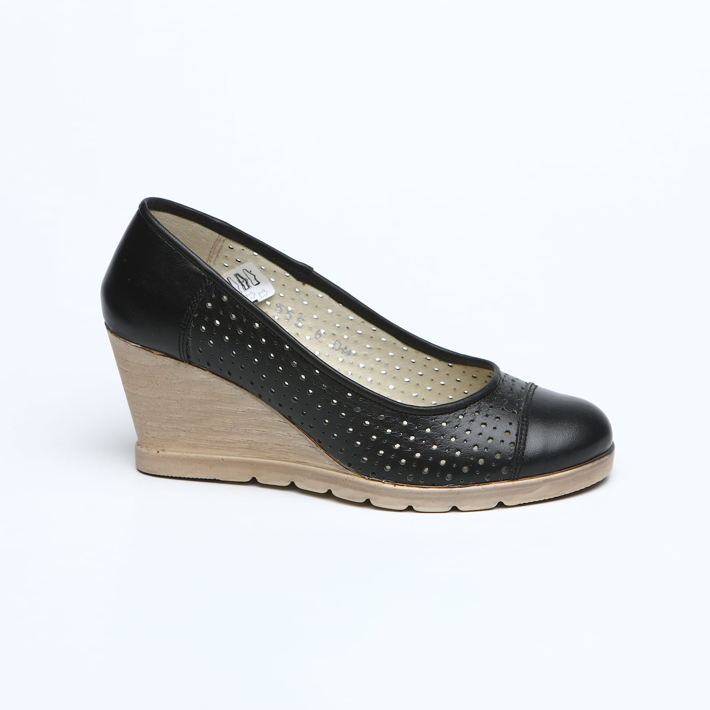 Pantofi damă din piele naturală Negri - A120 - imagine 2