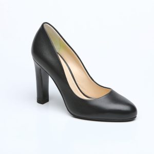 Pantofi eleganți damă din piele naturală Negri - A134