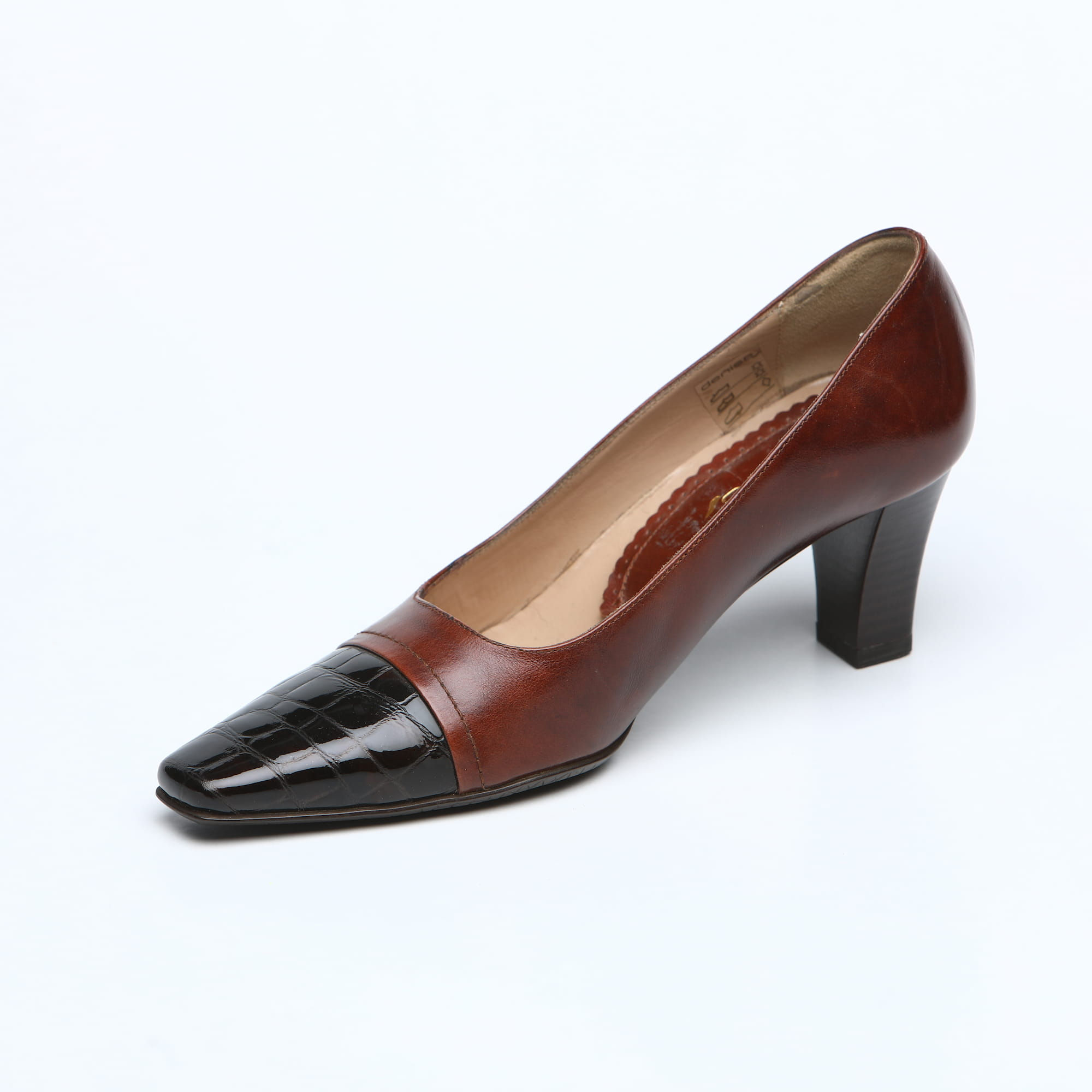 Pantofi eleganți damă din piele naturală Maro - A143 - imagine 3