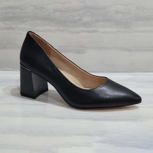 Pantofi damă eleganți din piele naturală Negri - A173