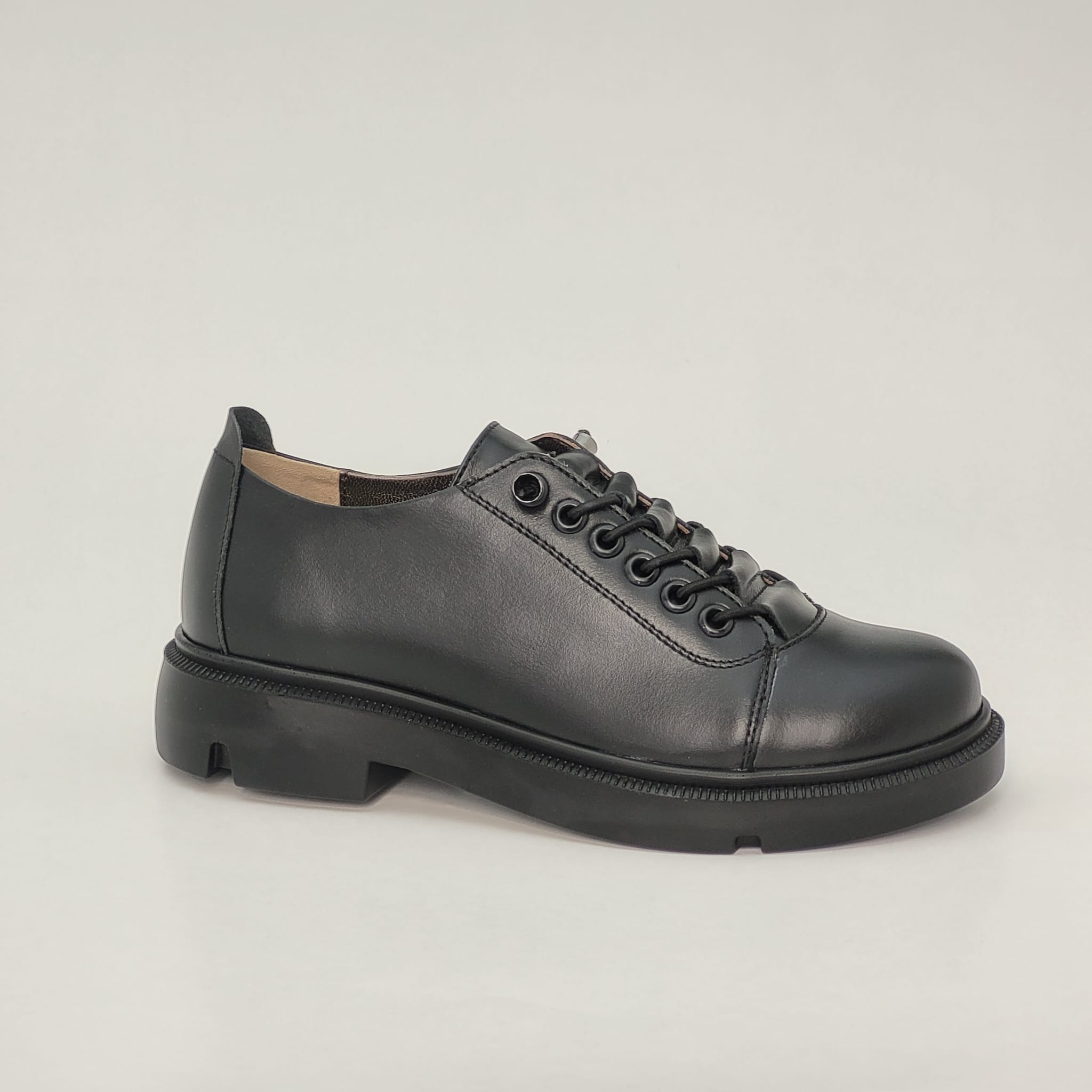 Pantofi casual damă din piele naturală cu siret elastic - A210