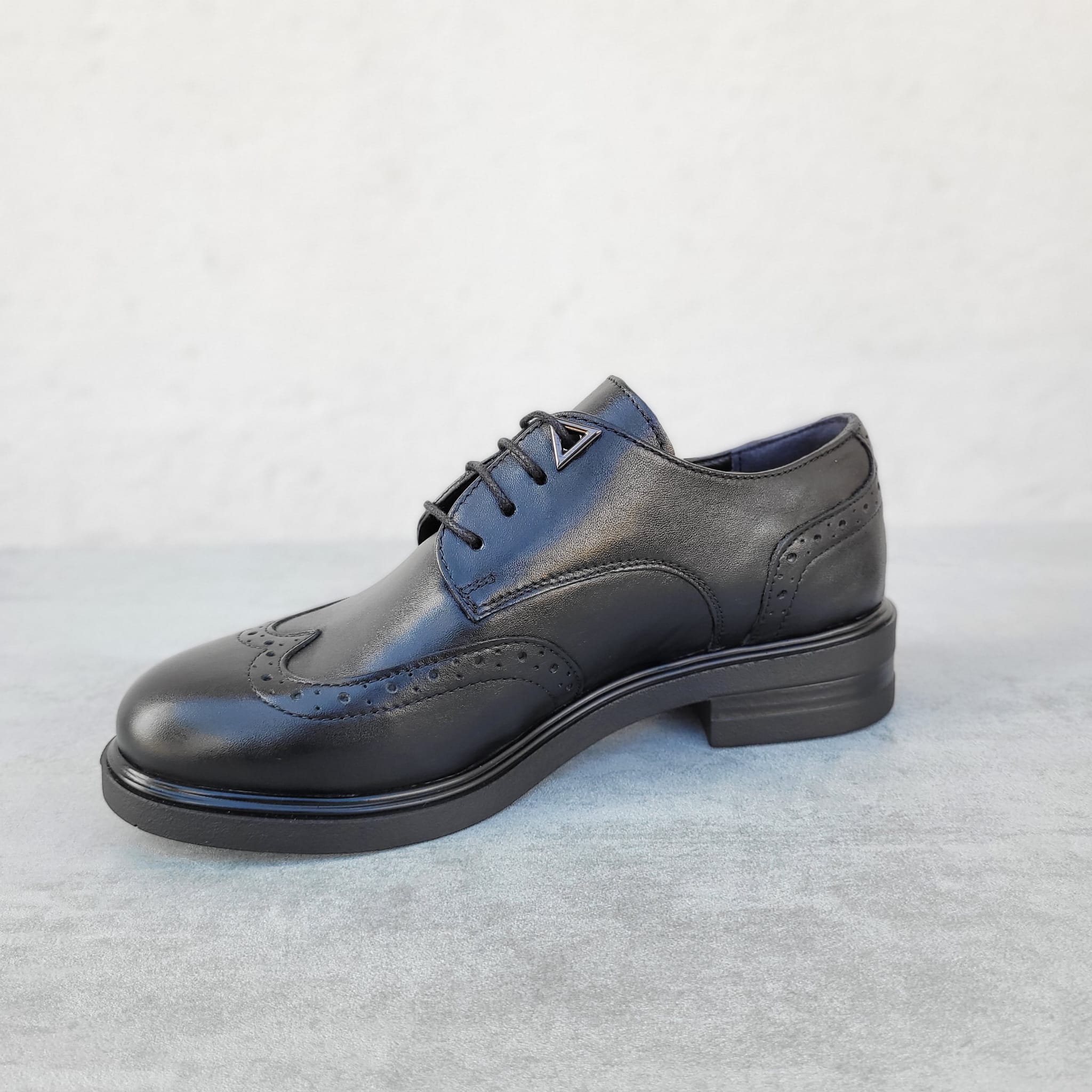 Pantofi damă din piele naturală Negri - A244 - imagine 3